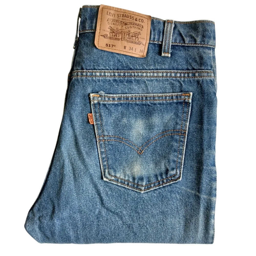 Levi's 517 Orange Tab Vintage Regular Fit Jeans Size 34